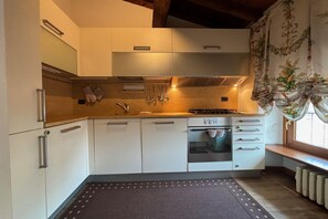 Fridge, oven, stovetop, dishwasher