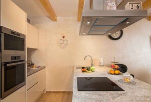 Fridge, microwave, oven, stovetop - Villa with sea views and private jacuzzi (Krnica)