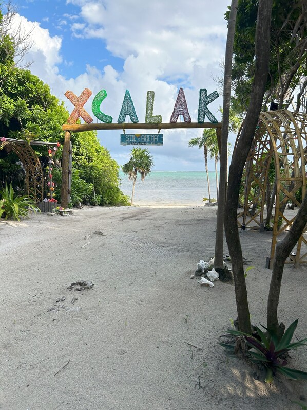 Front of property - Carlos Davila Sainz (Xcalak)