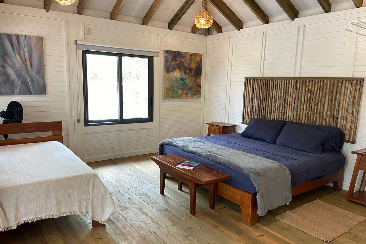 Luxury-Ferienhütte | 1 Schlafzimmer, kostenloses WLAN, Bettwäsche