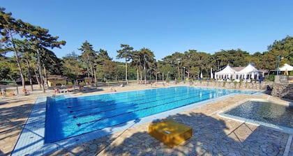 Casa vacacional con piscina
