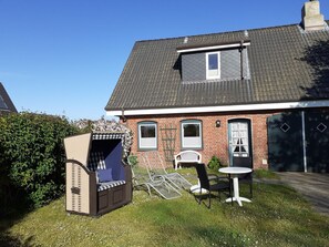 Terrace/patio - Haus Dorfschmiede, Whg. Seehund - Haus Dorfschmiede (Alkersum)