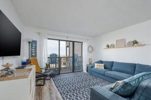 TV, DVD player, books