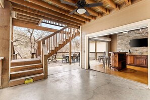 Interior - Open to Guests, Praying for TX - Riverfront Retreat, Outdoor Bar & Kitchen, Grill, Two Large Decks (New Braunfels)