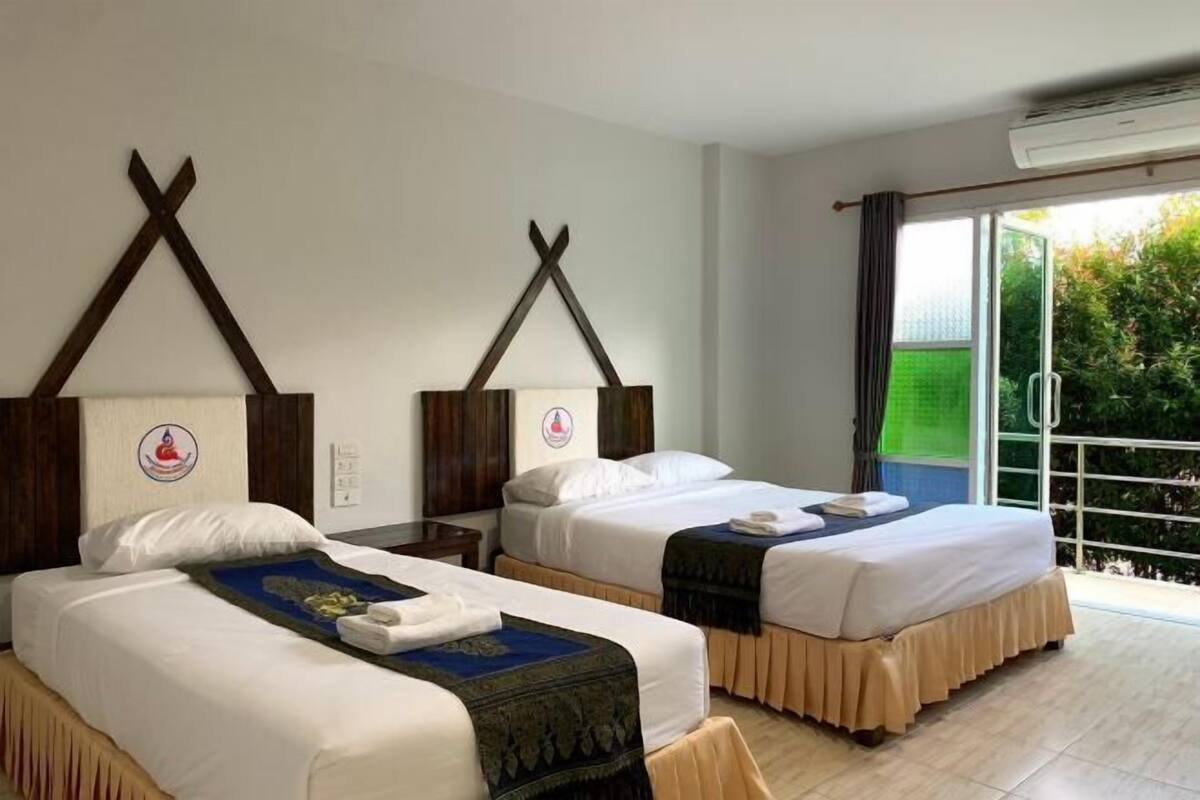 Blackout drapes, soundproofing, WiFi (free), bed sheets
