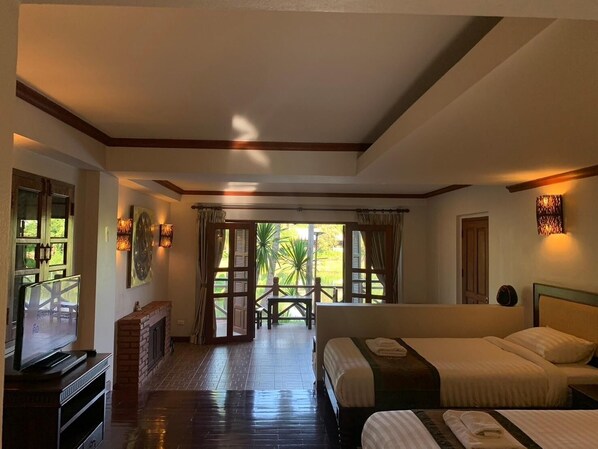 Deluxe driepersoonskamer | Uitzicht vanuit de kamer