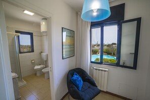 Dusj, hårføner, bidé og håndklær