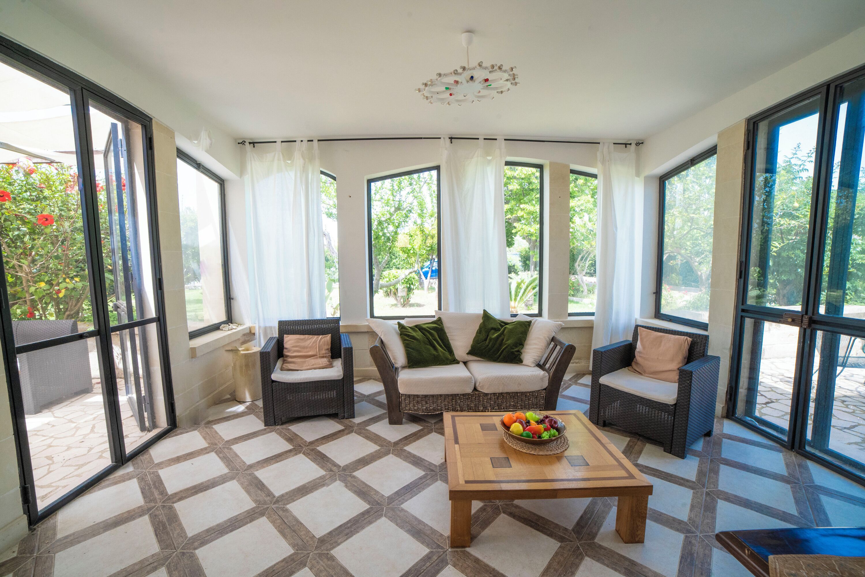 21-inch flat-screen TV with digital channels