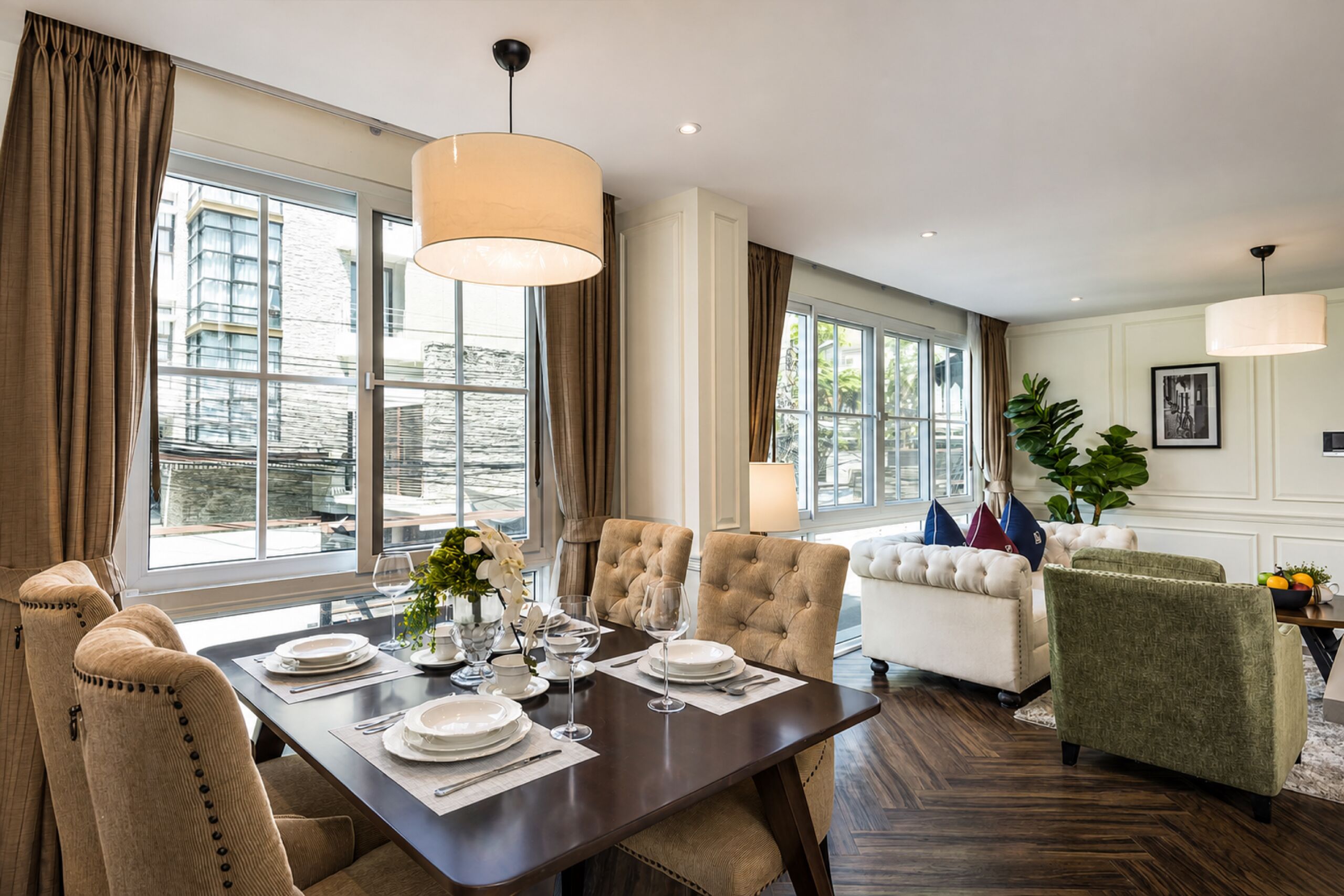 Elite Apartment, 2 Bedrooms, City View, Poolside | Living area | 40-inch LED TV with digital channels