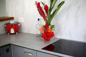 ثلاجة، ميكروويف، فرن، موقد طهي مسطح