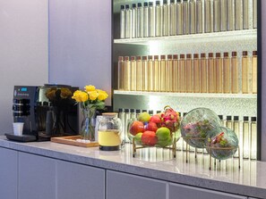 Gratis morgenmadsbuffet i weekenden