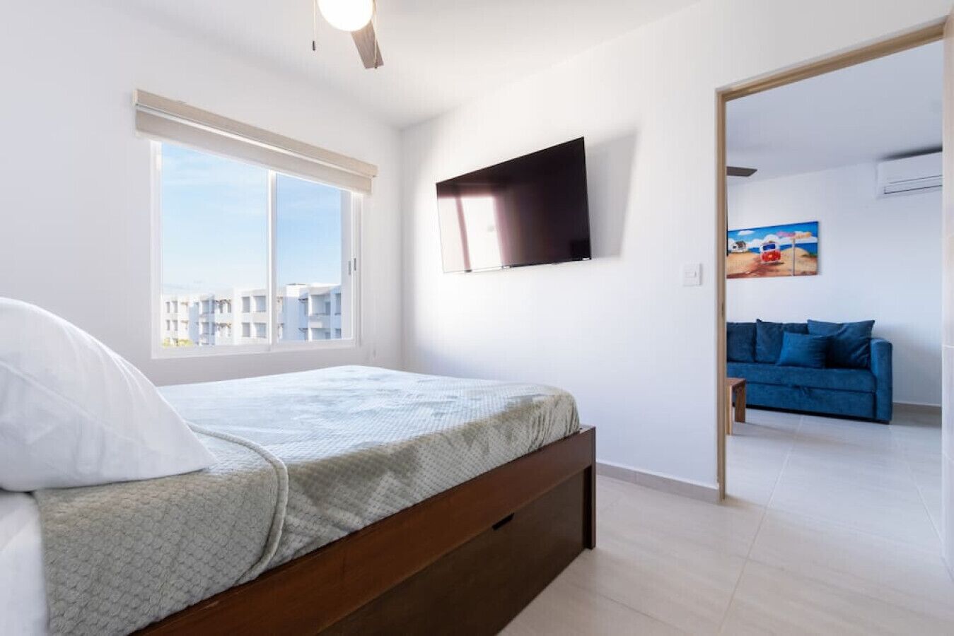 2 多间卧室、熨斗/熨衣板、免费 WiFi、床单