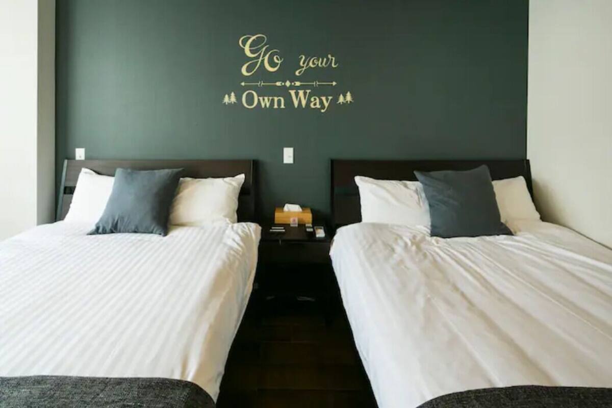 Blackout drapes, WiFi (free), bed sheets