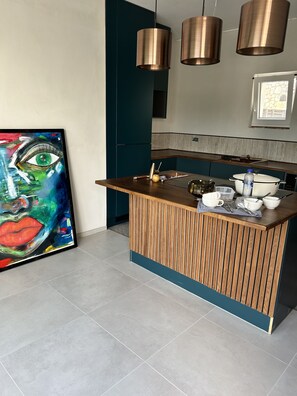 Panoramic Penthouse, 2 Bedrooms, Non Smoking | Private kitchen | Cleaning supplies - Villa More A-11 (Sutivan)