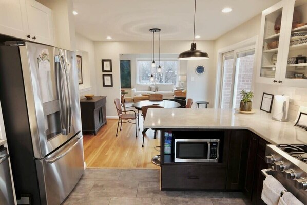Fridge, microwave, oven, stovetop - Your Happy Place Entire Home - With Parking! (Washington)