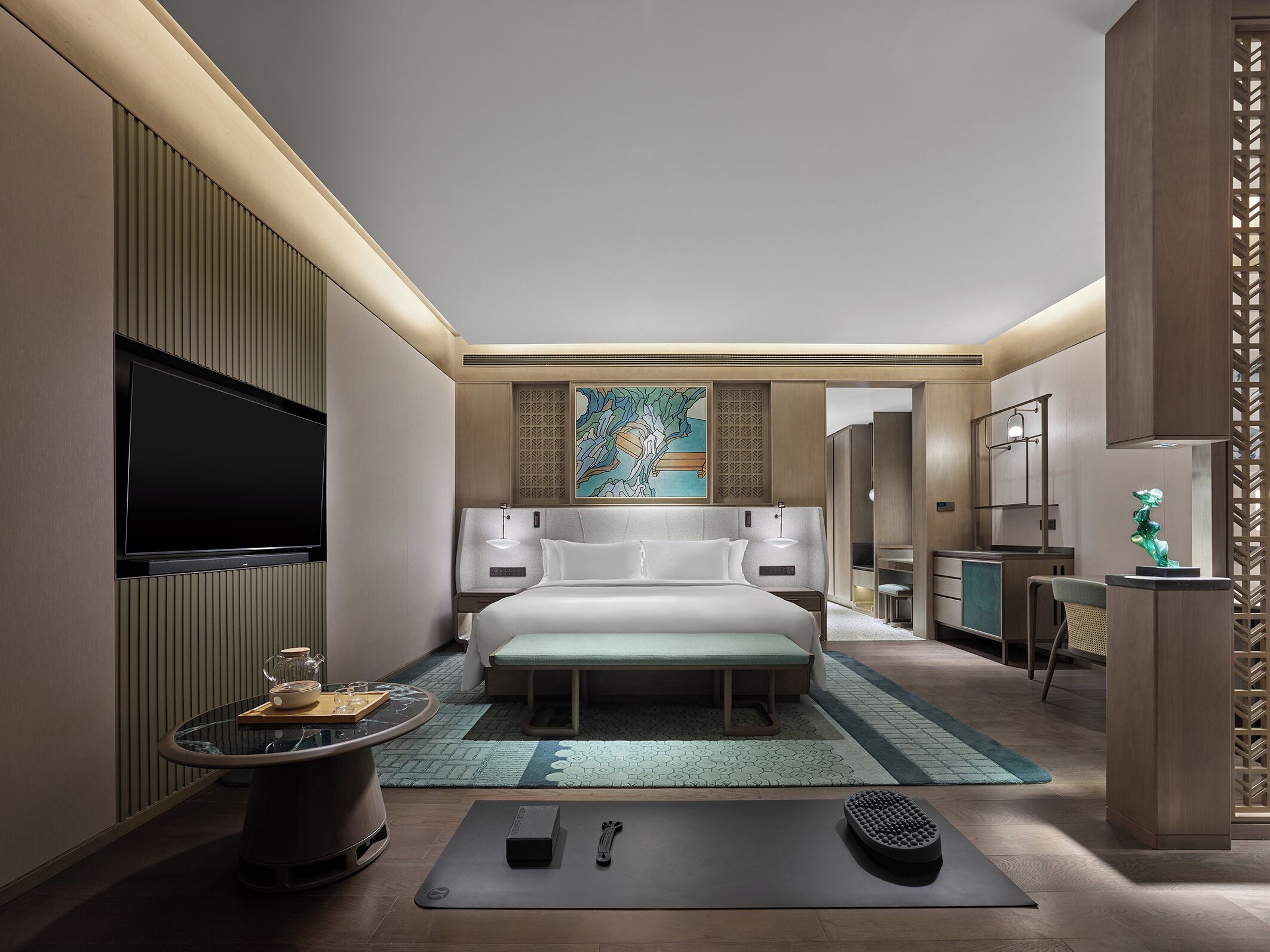 Room, 1 King Bed (Wellbeing Sanctuary) | Premium bedding, down duvets, pillow-top beds, free minibar items