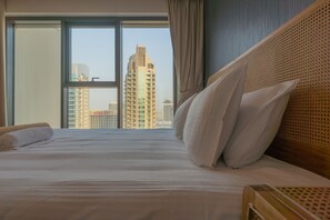 1 bedroom, bed sheets - Bellavista - Chic - 1 BR - Burj Royal (Dubai)