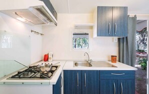 Fridge, stovetop