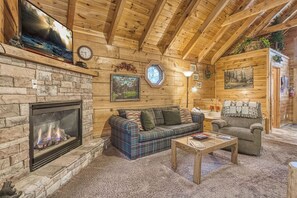 Télévision, cheminée