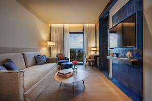 Grand suite | Luxe beddengoed, donsdekens, een kluis op de kamer