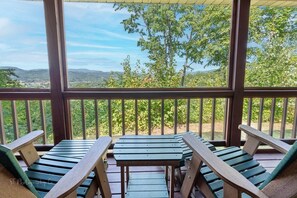 Cabin, 2 Bedrooms | Balcony view