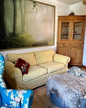 Smart TV y chimenea 
