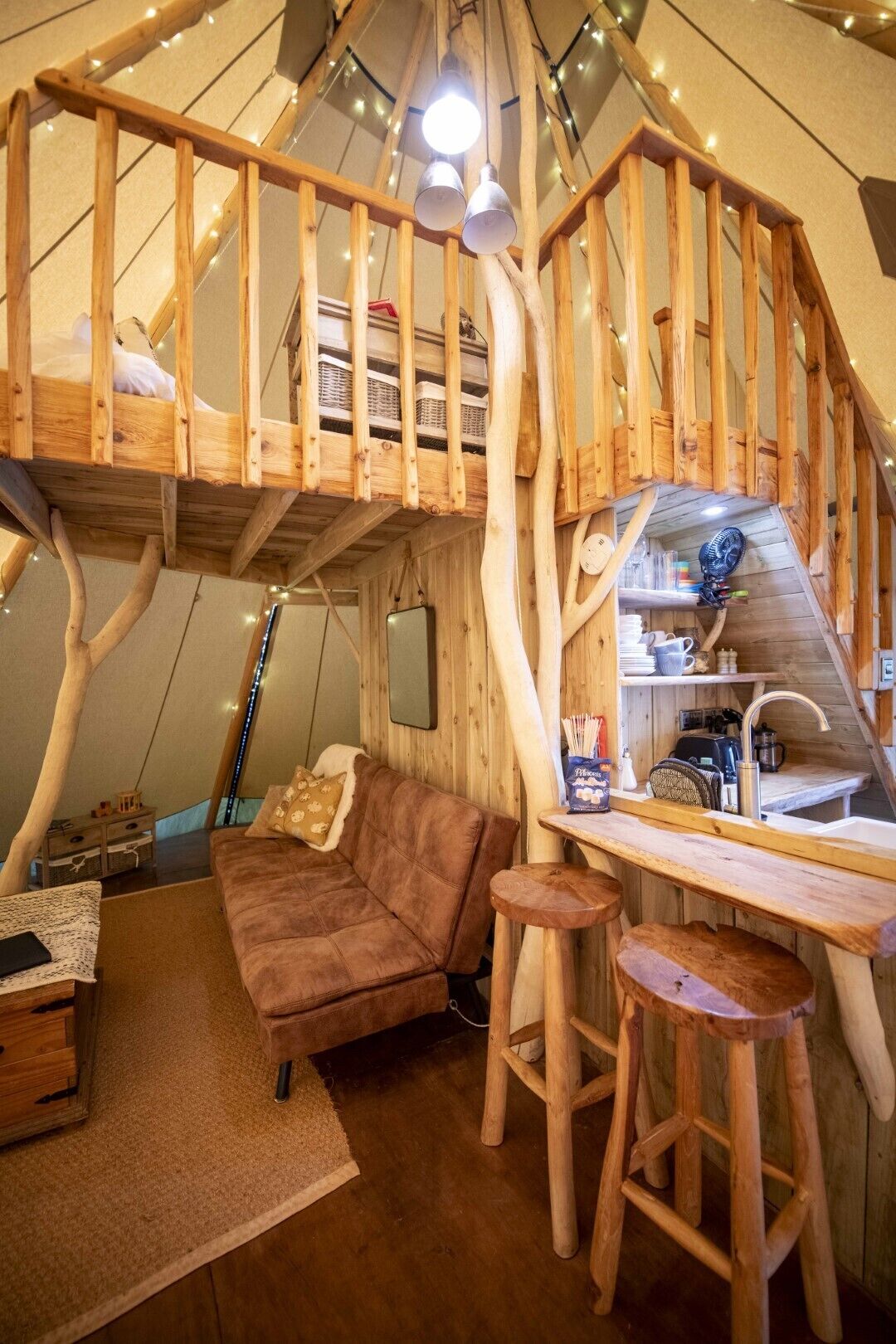 Family Tent, Multiple Beds (Tipi) | Living area