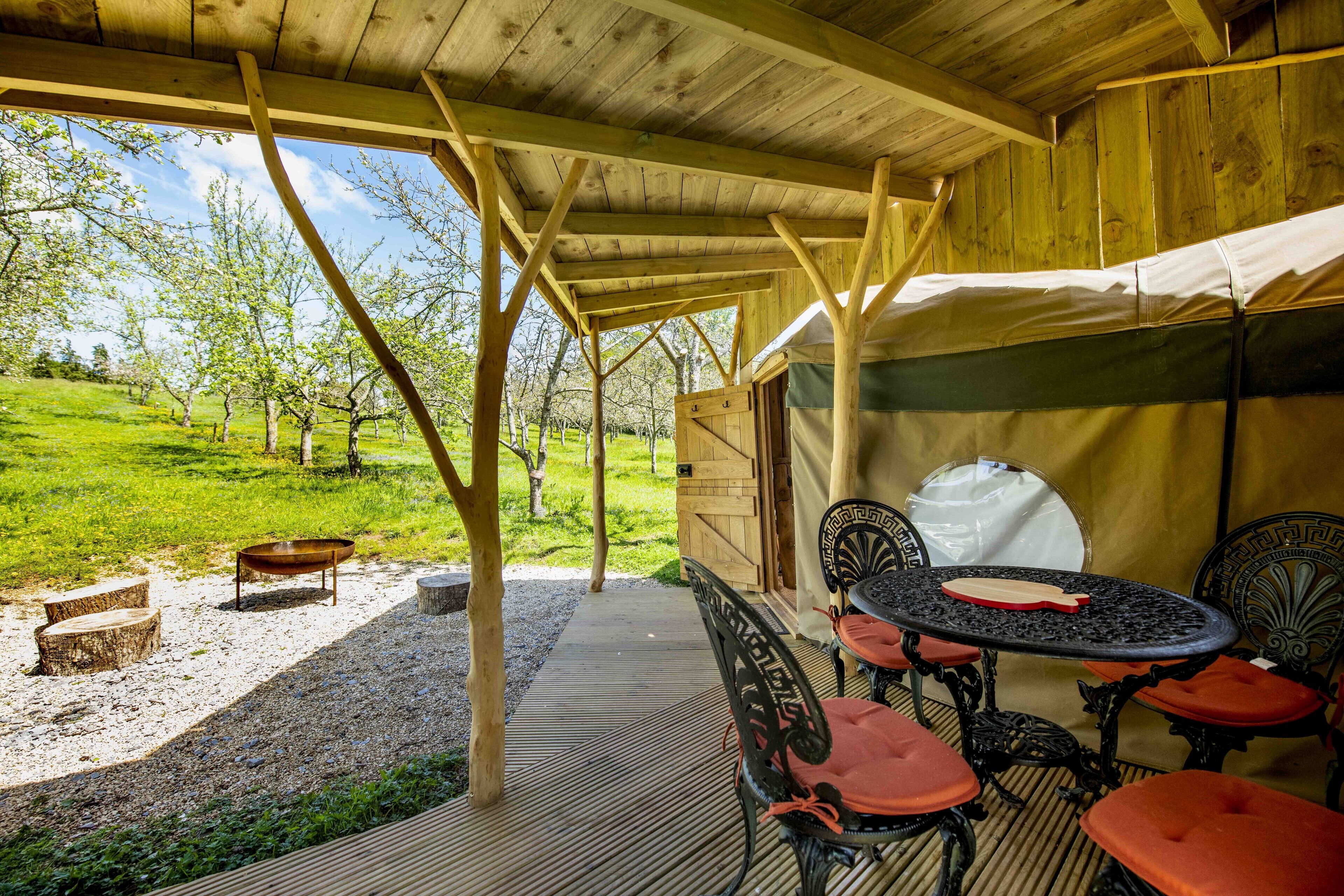 Romantic Tent, Multiple Beds (Dabinett Yurt) | Terrace/patio