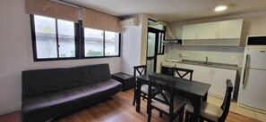 Living area - Amplio Studio en Pocitos (Montevideo)