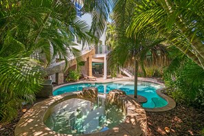 A heated pool - Island Escape with Epic Waterslide and Poolside Fun (Holmes Beach)