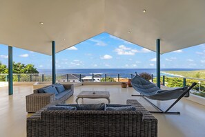 Terrace/patio - Villa Korsou with private pool and amazing view at Cas Abou (Willemstad)