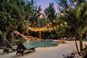 A heated pool