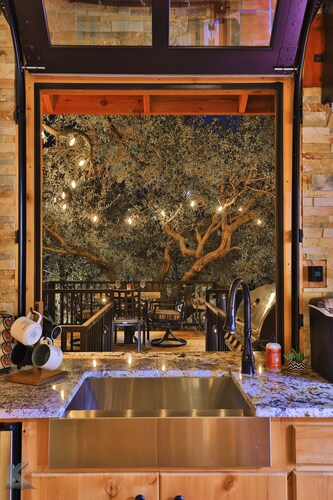 "The Magical Treehouse" offers an enchanting experience for up to six guests.