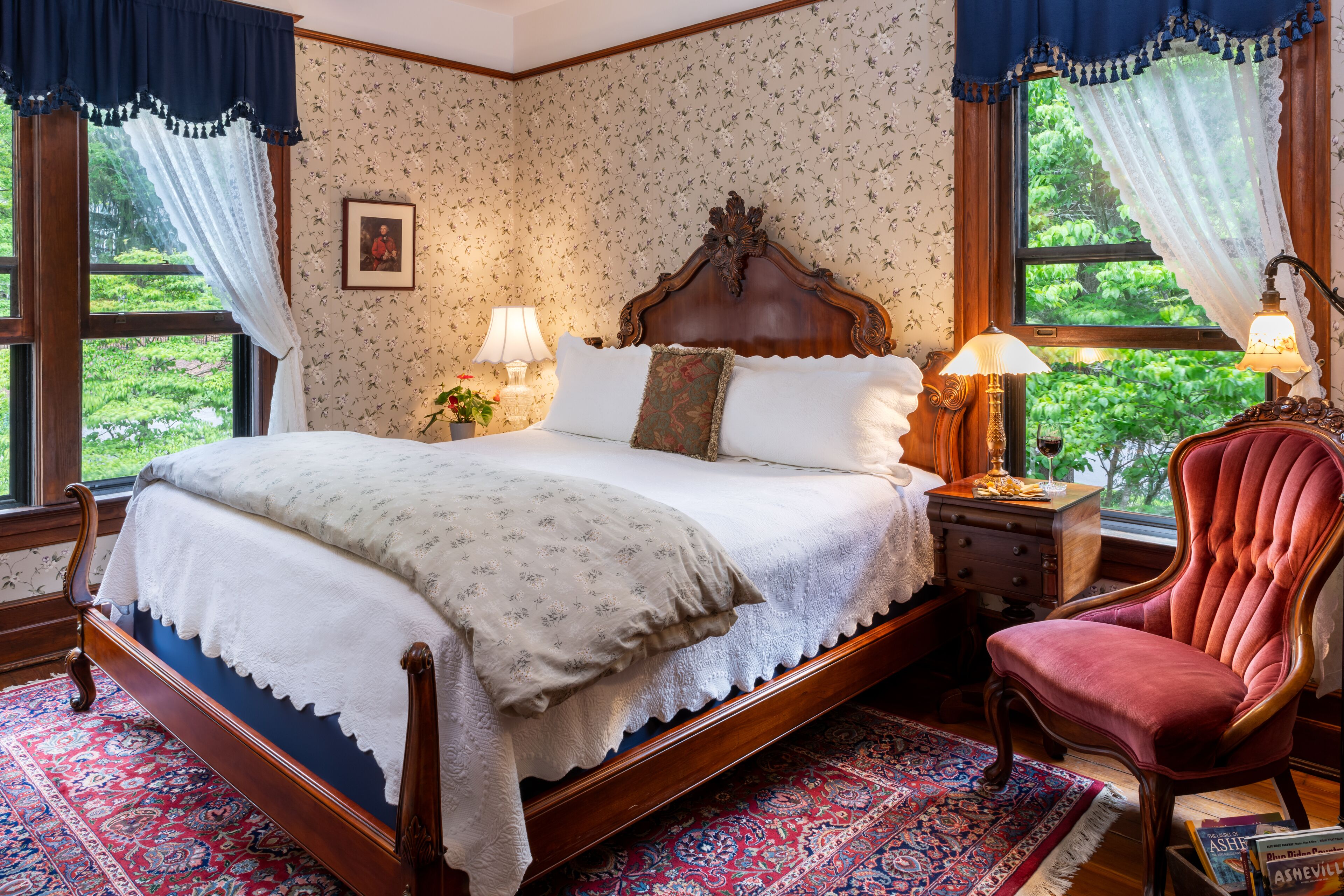 Premium bedding, individually decorated, individually furnished