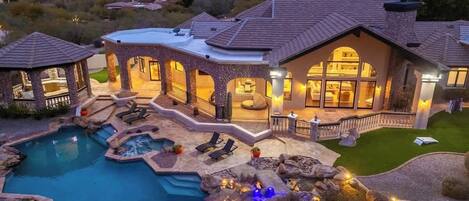 A heated pool