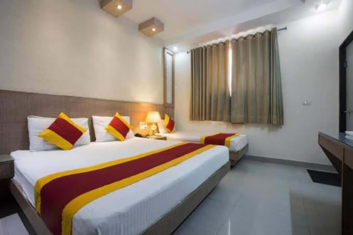 Estudio familiar, 1 habitación, vistas a la ciudad | Sábanas de algodón egipcio y ropa de cama de alta calidad