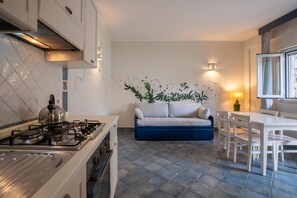 Private kitchen - Ulivo   Apartment in the Residence le Ruve Bianche with swimming pool and private beach (Vibonati)