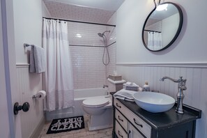 Hair dryer, towels