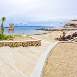 Private beach