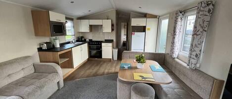 キャビン | リビング エリア | 暖炉