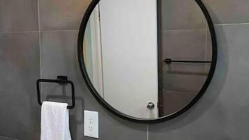 Towels, soap, shampoo, toilet paper