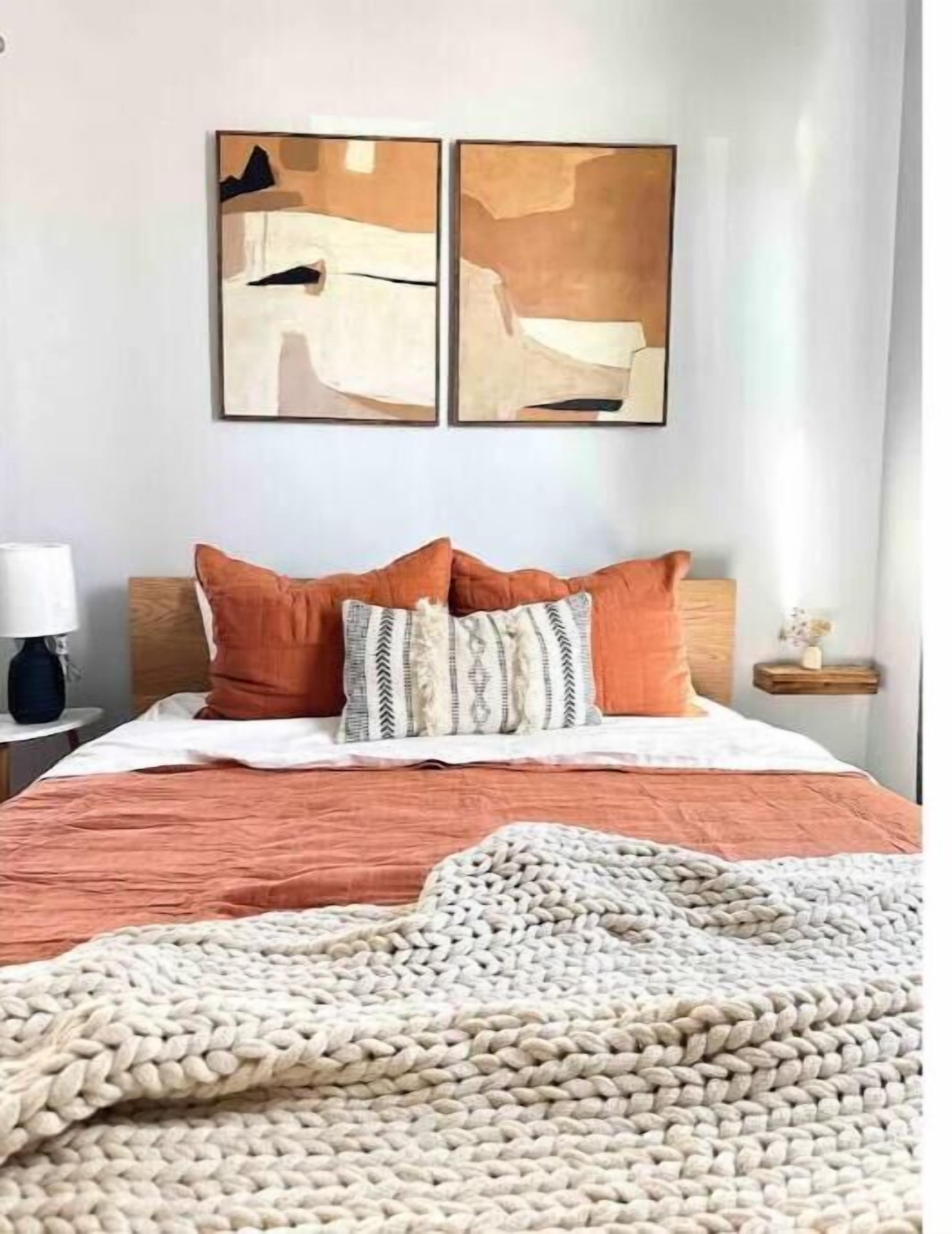 1 bedroom, desk, iron/ironing board, travel crib