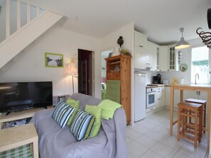 Televisión y reproductor de DVD 