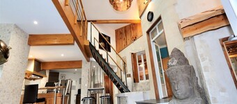 Lyxig villa med privat spa nära stranden