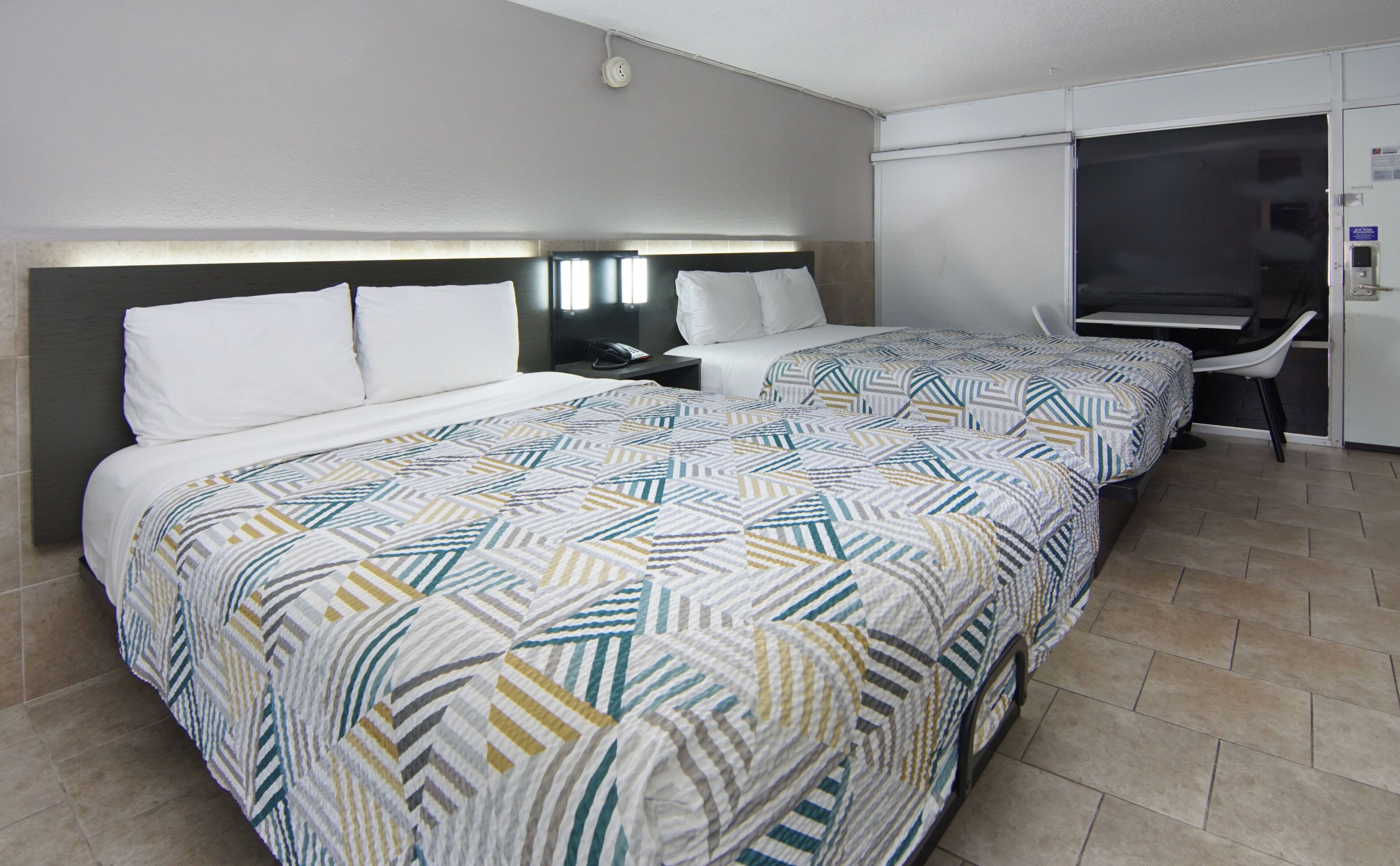 Standard Room, 2 Queen Beds, Non Smoking, Kitchen | Desk, blackout curtains, iron/ironing board, free WiFi