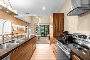 Microwave, dishwasher, high chair