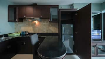 Apartemen | Dapur pribadi | Lemari es besar dan kompor