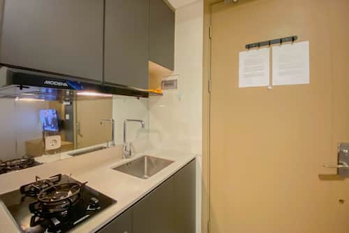 Departamento | Cocina privada | Refrigerador con congelador y parrilla de estufa