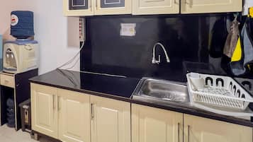 Apartment | Private kitchen | Full-size fridge, stovetop