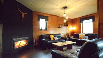 TV, fireplace, table tennis